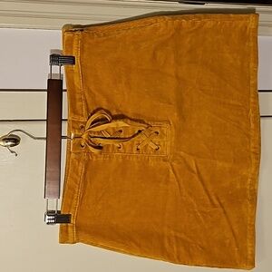 SO Front Lace Up Corduroy Skirt 13
